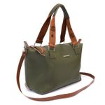 Bolsa Feminina KS Berlim de Ombro Alça Transversal Grande Espaçosa Lançamento Verde