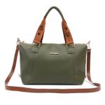 Bolsa Feminina KS Berlim de Ombro Alça Transversal Grande Espaçosa Lançamento Verde