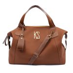 Kit Bolsa 3 Peças - M.Basic + Saco Vegas + Carteira Vegas brinde - Caramelo