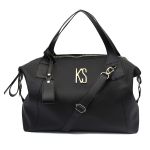 Kit Bolsa 3 Peças - M.Basic + Saco Vegas + Carteira Vegas brinde - Preto Com Off White