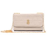 Kit Bolsa 3 Peças - Bolsa Milão + Bolsa Cute + Porta Documentos brinde - OFF WHITE