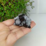 PEDRA BRUTA OBSIDIANA - FLOCOS DE NEVE 