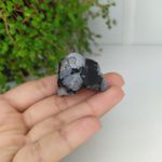 PEDRA BRUTA OBSIDIANA - FLOCOS DE NEVE 