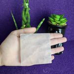 PLACA SELENITA QUADRADA 7CM - LIMPEZA ENERGÉTICA 