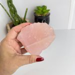QUARTZO ROSA BRUTO 340G - PEÇA ÚNICA / COD 03