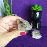 PEDRA BRUTA QUARTZO FUMÊ - CRISTAL MESTRE ELESTIAL 