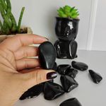 PEDRA ROLADA OBSIDIANA NEGRA - PROTEÇÃO ESPIRITUAL