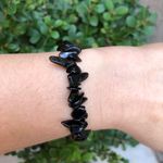 Pulseira de cascalho Pedra Obsidiana