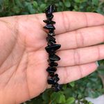 Pulseira de cascalho Pedra Obsidiana