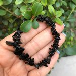 Pulseira de cascalho Pedra Obsidiana