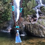 Japamala 108 Contas Semente de Açaí Azul
