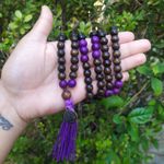 Japamala 108 contas Semente de Açaí Roxo