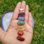 Kit 7 Chakras Pedras Roladas 1a 2cm