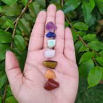 Kit 7 Chakras Pedras Roladas 1a 2cm