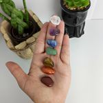 Kit 7 Chakras Pedras Roladas 1a 2cm