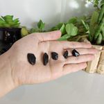 Kit 5 Turmalina Negra para Umbigo - Proteção Energética