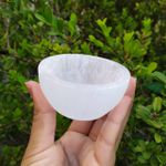 TIGELA SELENITA BRANCA BOWL 7 CM – LIMPEZA ENERGETICA 