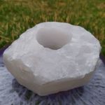 Porta Vela Quartzo Branco - Equilíbro