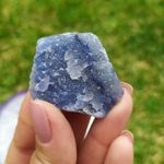 Pedra Bruta Quartzo Azul P - Acalma e Tranquiliza