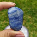 Pedra Rolada Quartzo Azul - Acalma e Tranquiliza