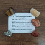 KIT 5 CRISTAIS PARA PROSPERIDADE E ABUNDÂNCIA