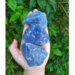PEDRA BRUTA QUARTZO AZUL G - ACALMA E TRANQUILIZA