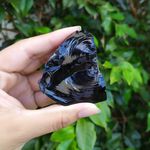 PEDRA BRUTA OBSIDIANA NEGRA - LUCIDEZ