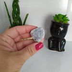 MINI DRUSA PEDRA CELESTITA 30 A 50 GR- CONEXÃO COM OS ANJOS 