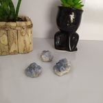 MINI DRUSA PEDRA CELESTITA 30 A 50 GR- CONEXÃO COM OS ANJOS 