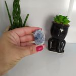 MINI DRUSA PEDRA CELESTITA 30 A 50 GR- CONEXÃO COM OS ANJOS 
