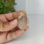 PEDRA ROLADO QUARTZO RUTILADO - ESPIRITUALIDADE