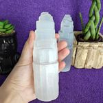 Torre Selenita 15 cm - Limpeza Energética