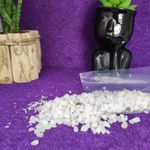 PACOTE PEDRA QUARTZO BRANCO CASCALHO 100G