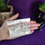 PACOTE PEDRA QUARTZO BRANCO CASCALHO 100G