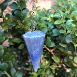 PÊNDULO QUARTZO AZUL - ACALMA E TRANQUILIZA