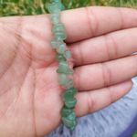 Pulseira de Cascalho Pedra Quartzo Verde - Saúde e Cura