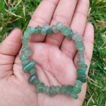 Pulseira de Cascalho Pedra Quartzo Verde - Saúde e Cura