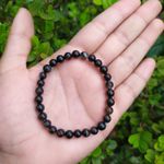 PULSEIRA PEDRA TURMALINA NEGRA 5,5mm - PROTEÇÃO