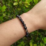 PULSEIRA PEDRA TURMALINA NEGRA 5,5mm - PROTEÇÃO
