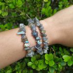 PULSEIRA DE CASCALHO PEDRA LABRADORITA – PROTEÇÃO