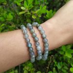 PULSEIRA PEDRA LABRADORITA 6mm – PROTEÇÃO