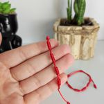 PULSEIRA VERMELHA KABBALAH 7 NÓS - AMULETO PARA PROTEÇÃO