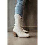 Bota Western Sofia Cano Médio Off White