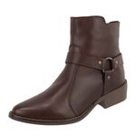 Bota Zara Chocolate Couro Legitimo