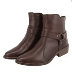 Bota Zara Chocolate Couro Legitimo