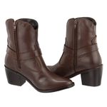 Bota Western Helen Chocolate Couro Legitimo 