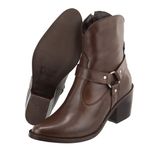 Bota Western Helen Chocolate Couro Legitimo 