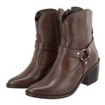 Bota Western Helen Chocolate Couro Legitimo 