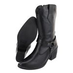 Bota Western Ayla Preta Couro Legitimo