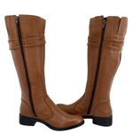 Bota Montaria Alana Conhaque Couro Legitimo